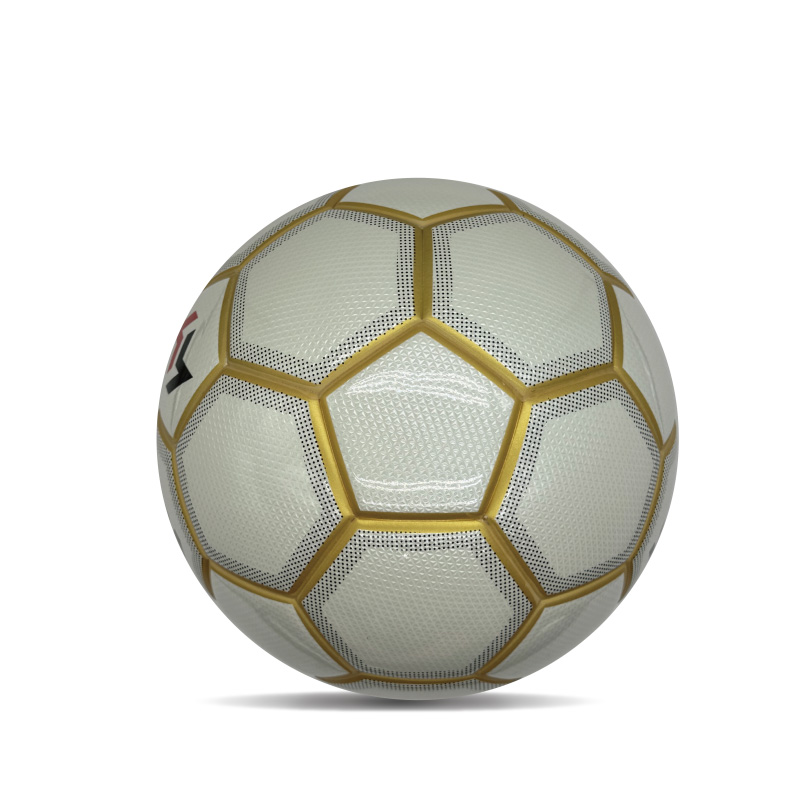 ダブルミラーカスタムプリントフットボール光沢のあるパーソナライズされたサッカーボール公式サイズ5