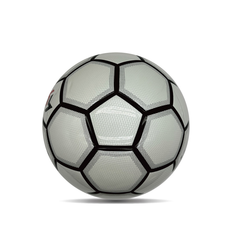 ダブルミラーカスタムプリントフットボール光沢のあるパーソナライズされたサッカーボール公式サイズ5