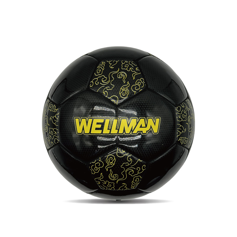ダブルミラーカスタムプリントフットボール光沢のあるパーソナライズされたサッカーボール公式サイズ5
