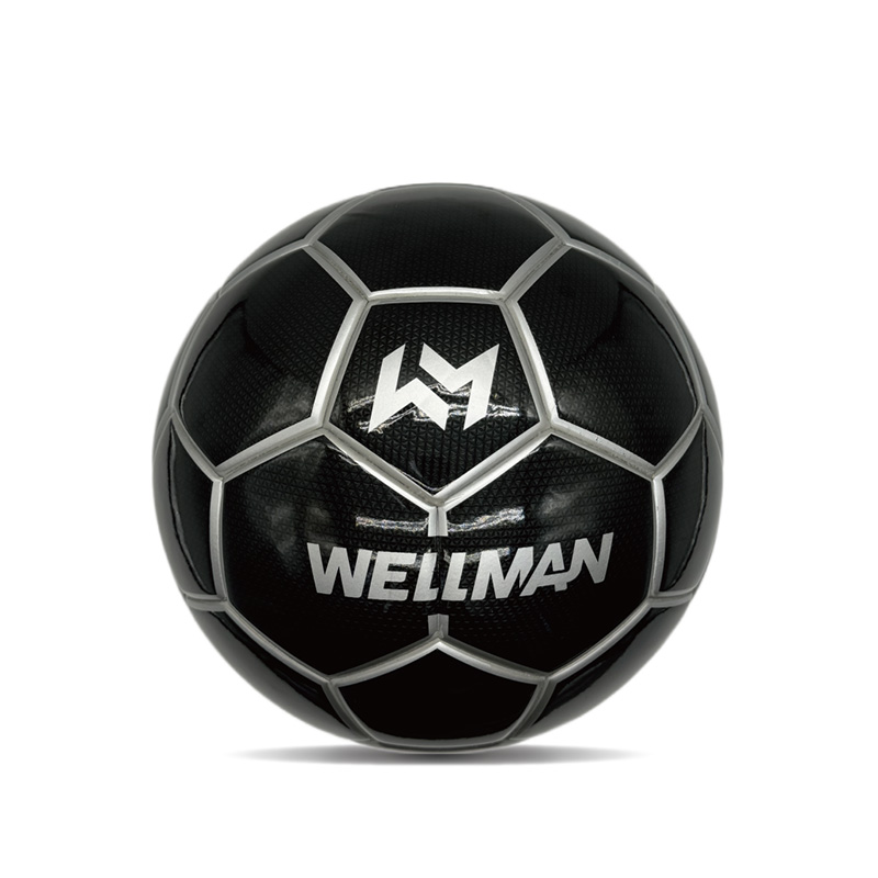 ダブルミラーカスタムプリントフットボール光沢のあるパーソナライズされたサッカーボール公式サイズ5