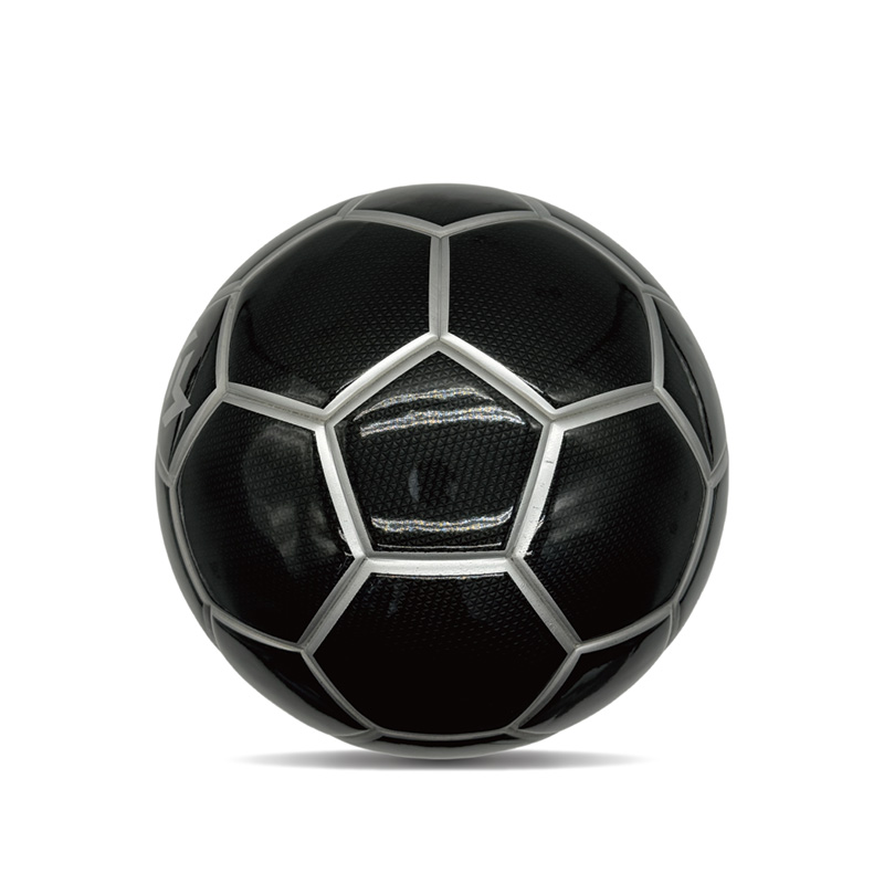 ダブルミラーカスタムプリントフットボール光沢のあるパーソナライズされたサッカーボール公式サイズ5
